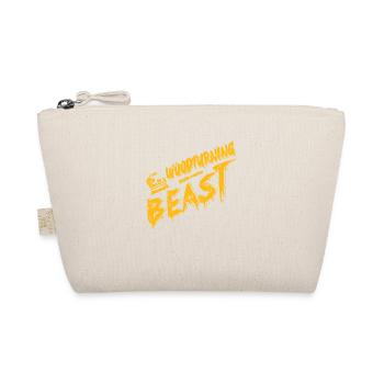 Woodturning BEAST Cool Retro Woodturner Designs - Organic Pouch - nature - Front