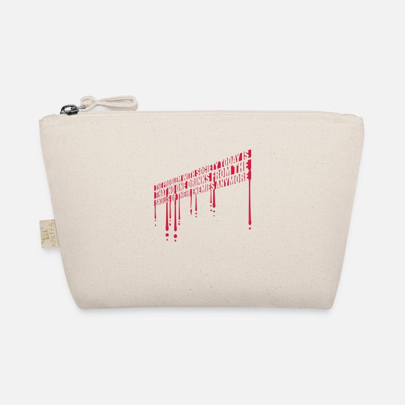 drinks from enemies skulls Organic Pouch