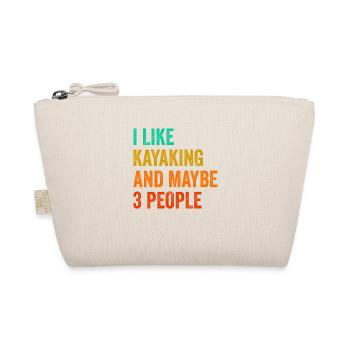 I Like Kayaking And Maybe 3 People Kayak Canoe Row - Bio-Täschchen - Natur - Vorne