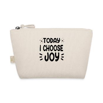 Today i choose Joy - Bio-Täschchen - Natur - Vorne