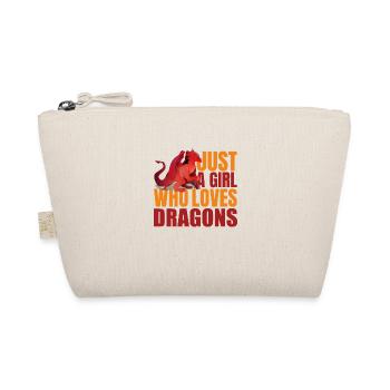 JUSTE UNE FILLE QUI AIME LES DRAGONS - Trousse biologique - nature - Devant