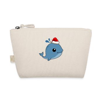 Whale Comic Christmas - Organic Pouch - nature - Front