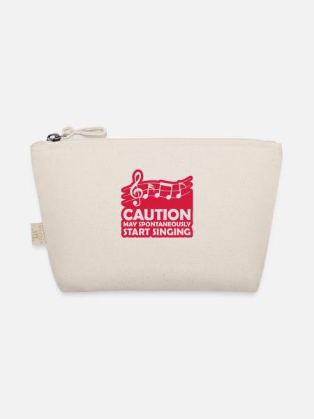 may spontaneously start singing - Organic Pouch - nature - Front