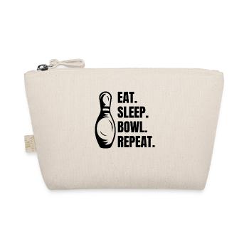 Bowling Kegel Bowler Bowling Gift Bowling Ball - Organic Pouch - nature - Front