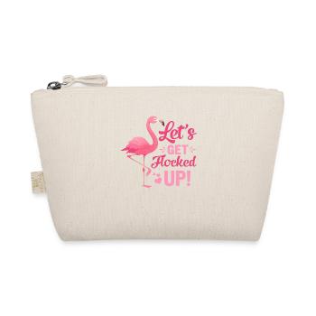 Let's get flocked up Flamingo - Organic Pouch - nature - Front