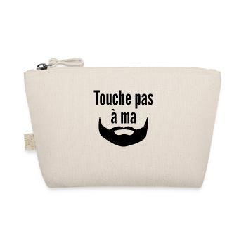 touche pas à ma barbe / cadeau humour barbu - Trousse biologique - nature - Devant
