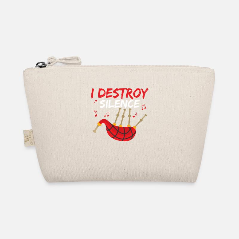 I Destroy Silence Bagpiper Scotsman Bagpipe Trousse biologique