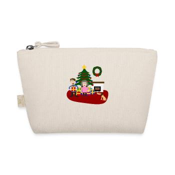 Ein Geschenk zu Weihnachten - Bio-Täschchen - Natur - Vorne