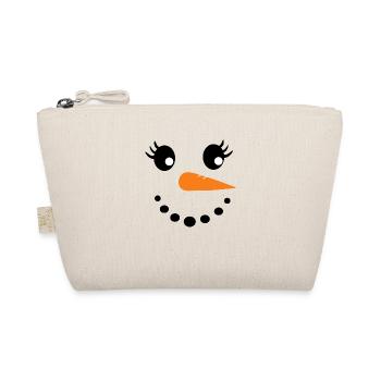 Snowman - Organic Pouch - nature - Front