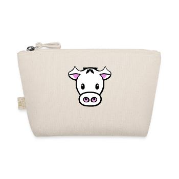 cow cute animal farm animals funny cows new 16 - Organic Pouch - nature - Front