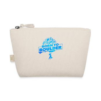 Born To Boulder Rock Climbing Rock Climber Boulder - Bio-Täschchen - Natur - Vorne