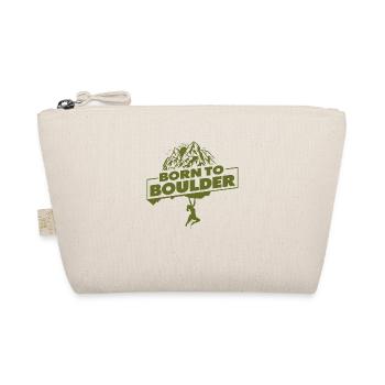 Born To Boulder Rock Climbing Rock Climber Boulder - Bio-Täschchen - Natur - Vorne