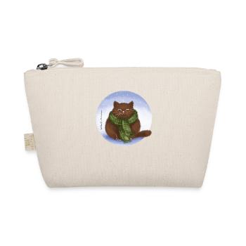 Cat Winter - Organic Pouch - nature - Front