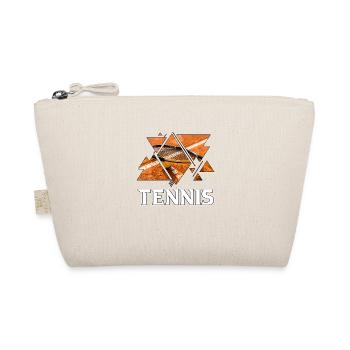 Tennis Tennis Player Player Vintage Retro Triangle - Organic Pouch - nature - Front