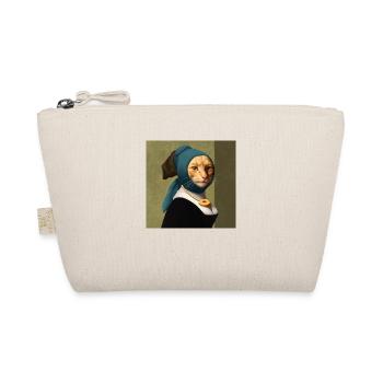 Painting of a cat in Vermeer style - Organic Pouch - nature - Front