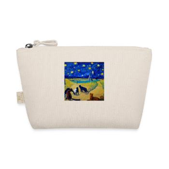 Katzen in van Goghs starry night - Bio-Täschchen - Natur - Vorne
