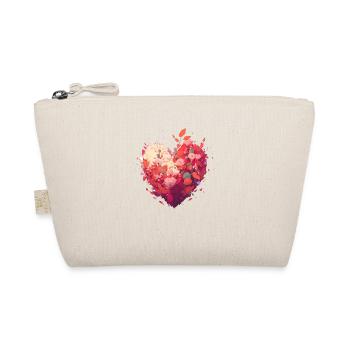Flower Heart - Organic Pouch - nature - Front