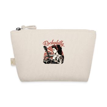 Rockabilly Musik Shirt im Retro Design - Bio-Täschchen - Natur - Vorne