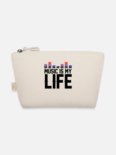 Music is my Life - Organic Pouch - nature - Front