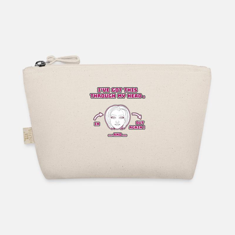 funny non-thinking design / funny sayings Organic Pouch