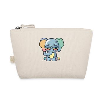 Kawaii mignon heureux éléphant coloré lunettes de soleil - Trousse biologique - nature - Devant