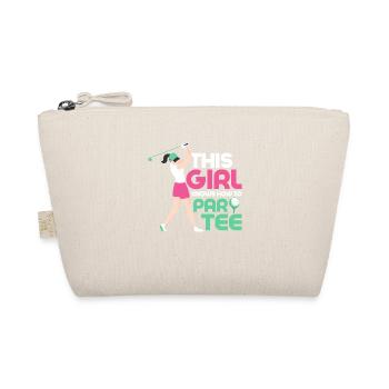 This Girl Knows How To Par Tee Golf Golfing - Bio-Täschchen - Natur - Vorne