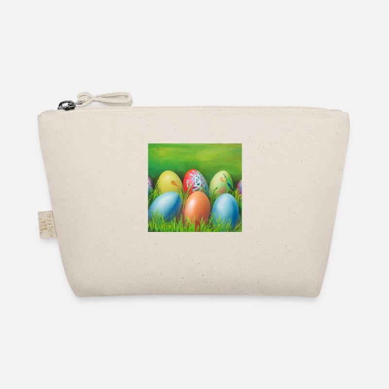 colorful Easter eggs Organic Pouch