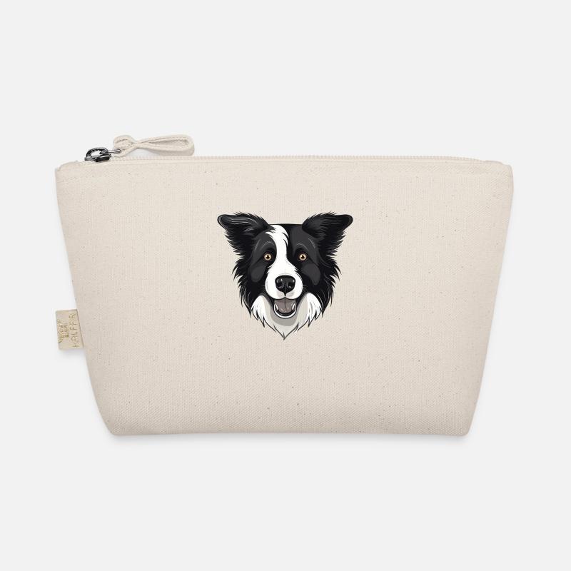 Border Collie - Bio-Täschchen - Natur
