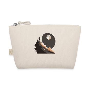 Hikers by moonlight in the mountains - Organic Pouch - nature - Front