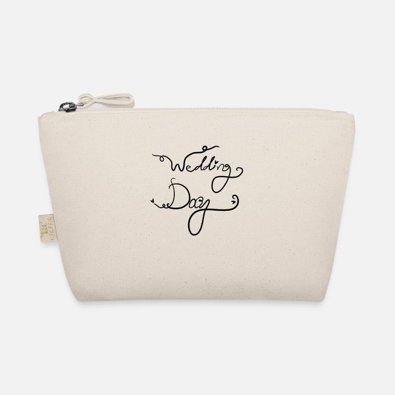 Wedding day text Organic Pouch
