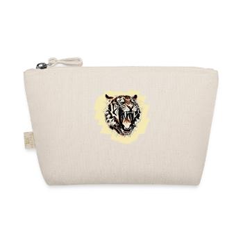 Cool tiger motif on background - Organic Pouch - nature - Front