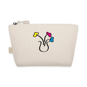 Abstract drawing flowers in a vase - Organic Pouch - nature - Front