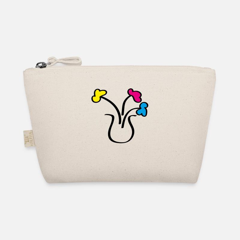 Dessin abstrait de fleurs dans un vase Trousse biologique