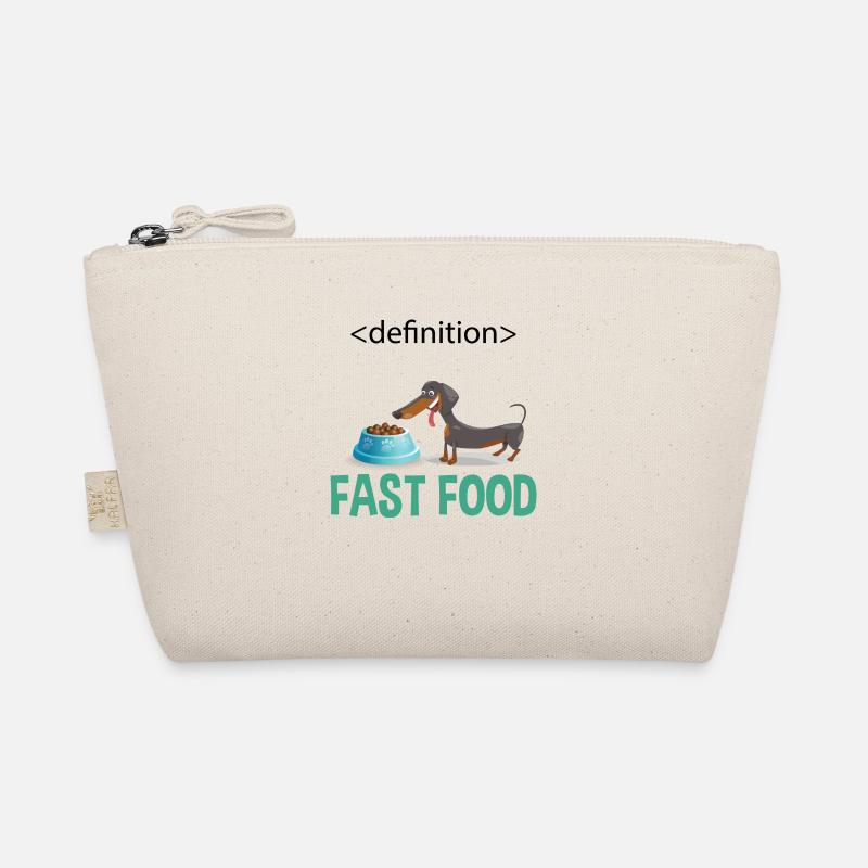 Dackel - Fast Food - Bio-Täschchen - Natur
