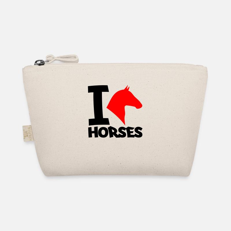 i love horses 2 2 - Bio-Täschchen - Natur