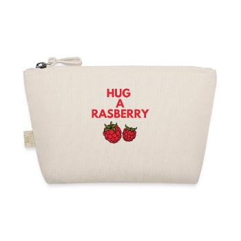HUG A RASBERRY - Organic Pouch - nature - Front