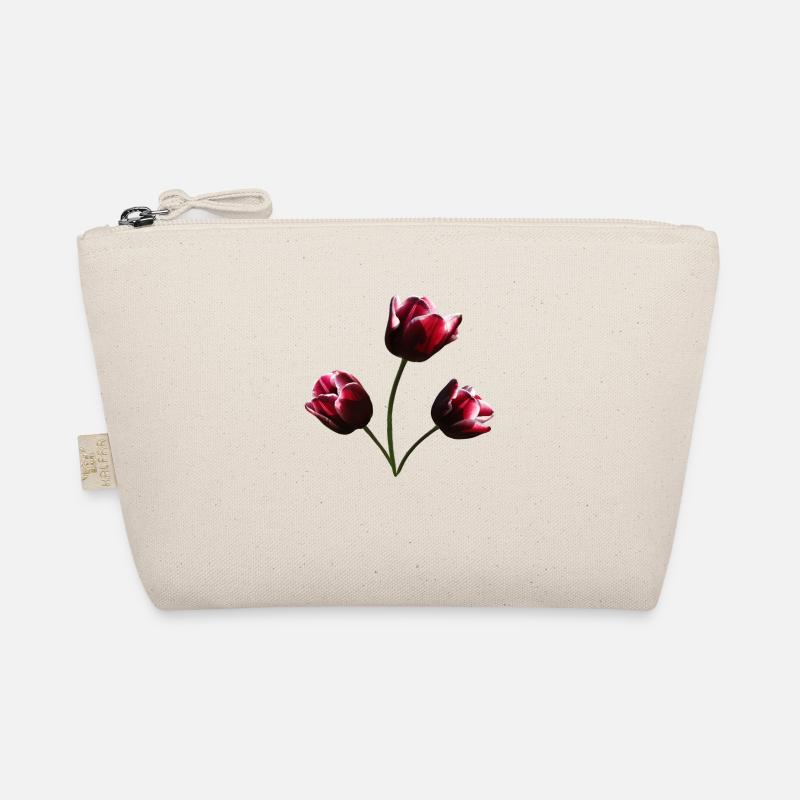 Tulips burgundy tulip Organic Pouch