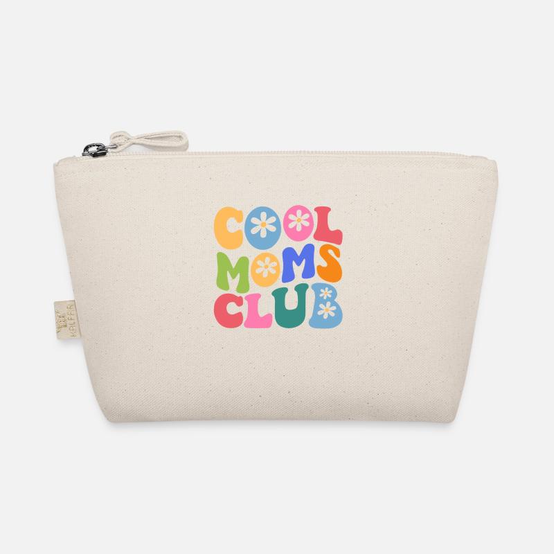 Cool Moms Club with Daisy Flower - Bio-Täschchen - Natur