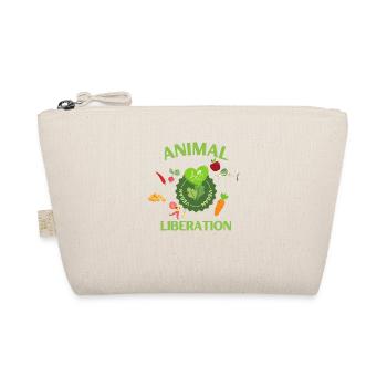 Animal Liberation, organic vegan - Organic Pouch - nature - Front