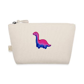hugadino bi dino, cute dinosaur - Organic Pouch - nature - Front