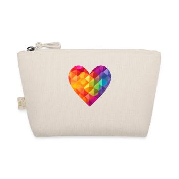 LGBTQIA+ Heart, Love & Support - Organic Pouch - nature - Front