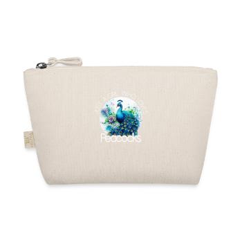 Peacock Flowers Peacock Feather Exotic Colorful Colorful - Organic Pouch - nature - Front