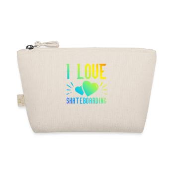 Ich Liebe Skateboard - Bio-Täschchen - Natur - Vorne