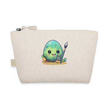 Egg with brush - Organic Pouch - nature - Front