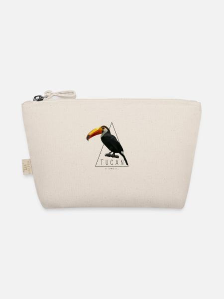 Tucan Low Poly par tatou TShirt - Trousse biologique - nature - Devant