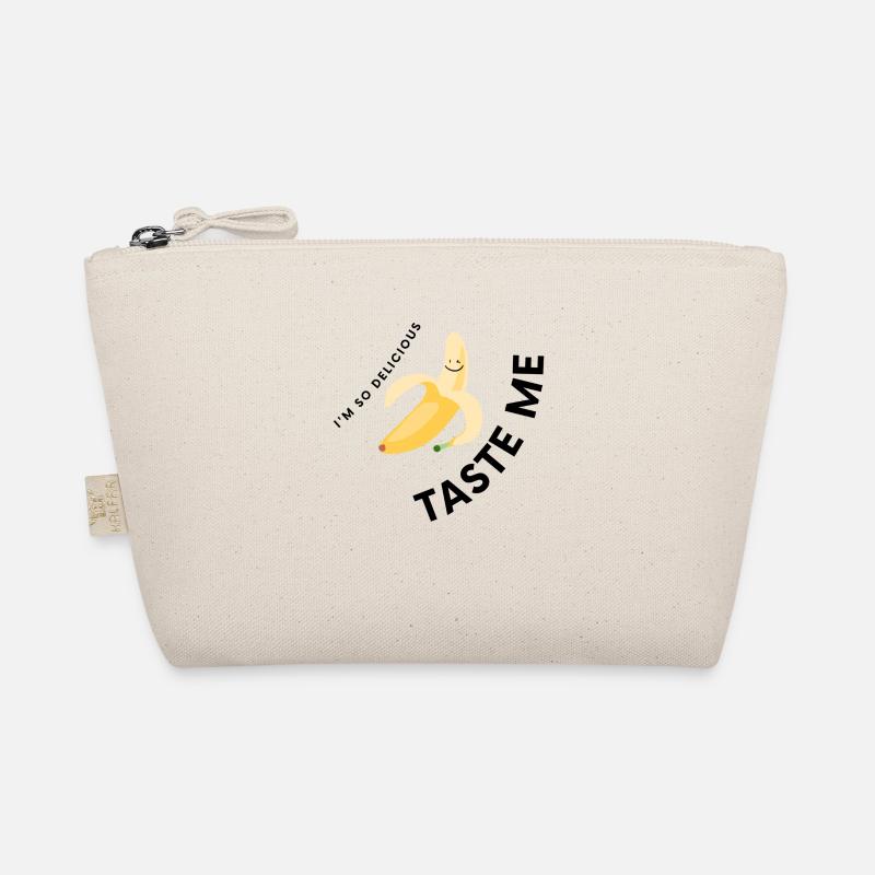 Taste Me Funny tshirt Design Banana - Bio-Täschchen - Natur