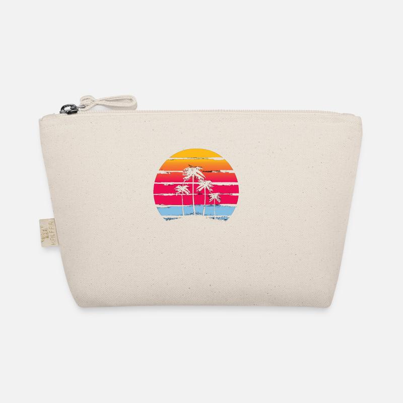 Sunset palm trees Organic Pouch