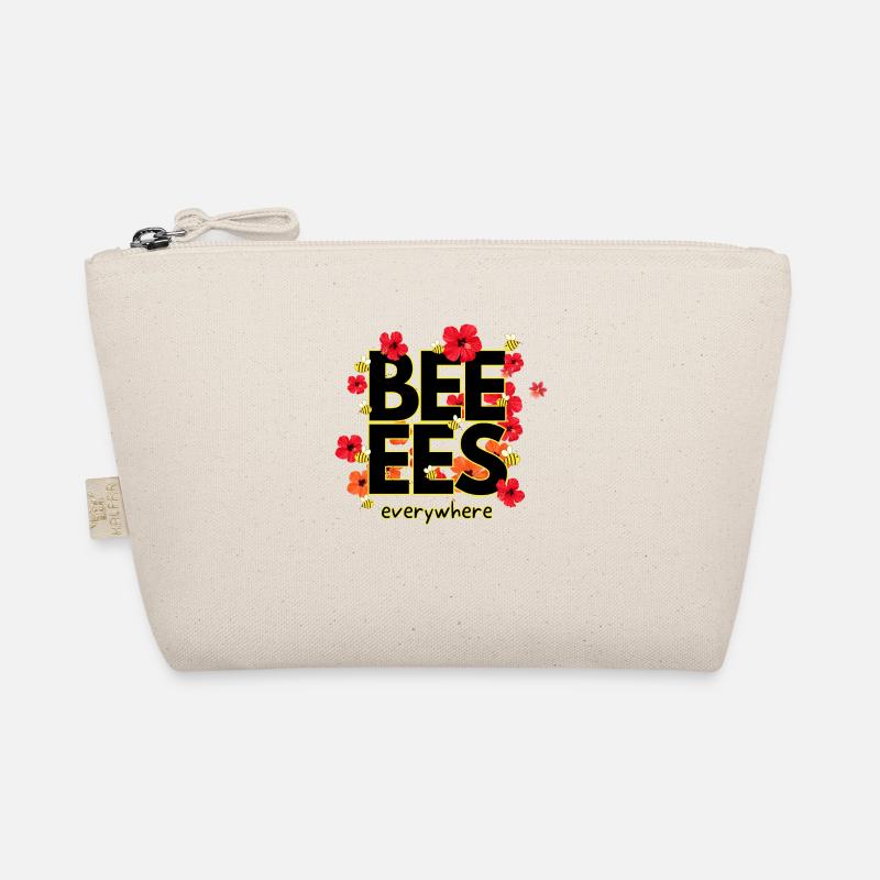 Beeees are everywhere Design - Bio-Täschchen - Natur