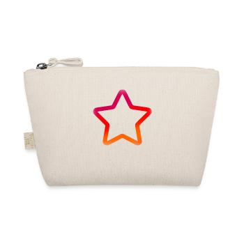 Colored star - Organic Pouch - nature - Front