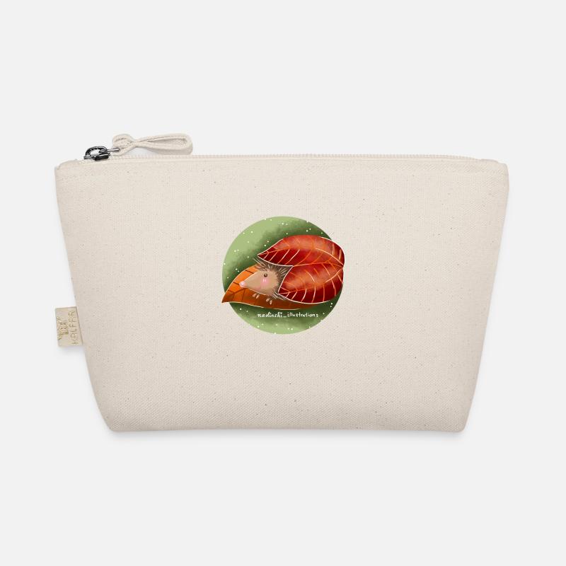 Hedgehogs in autumn Organic Pouch